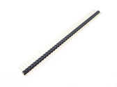 1x40 Pin 2.54mm Straight Male Header - Black - Pack of 10 