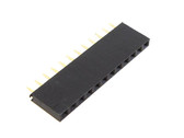 12 POS 2.54mm Female Socket Header Connector Through Hole - Pack of 20  