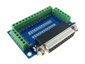 DB25 Female Signals Breakout Board Parallel Port Header Screw terminals