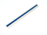 1x40 Pin 2.54mm Straight Male Header - Blue - Pack of 10 