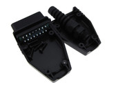 16-Pin OBD 2 OBDII Male Connector Plug Adapter