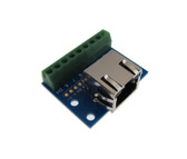 RJ45 Ethernet Connector Breakout Board Spring leaf 8P8C w/ LED