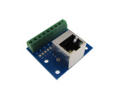 RJ45 Ethernet Connector Breakout Board 8P8C w/ LED Vertial