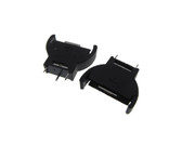CR2032 Coin Cell Battery Holder PC Pin Black vertical - Pack of 5  