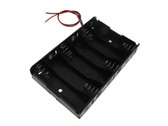 6*AA Size Non-Rechargeable/Rechargeable Battery Holder Wire Leads  