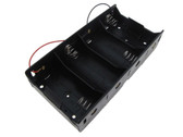 4xD Size Non-Rechargeable/Rechargeable Battery Holder Wire Leads  