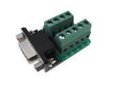 DB9 Female Signals Breakout Board - Screw terminal connector Serial Port <BR/>