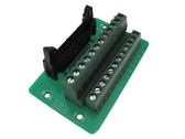 IDC24 24-Pin Connector Signals Breakout Board Screw terminals Din  