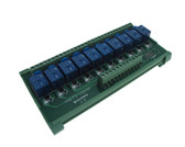 10 Channel 24VDC Relay Board PLC DIN Rail Mounting PNP  