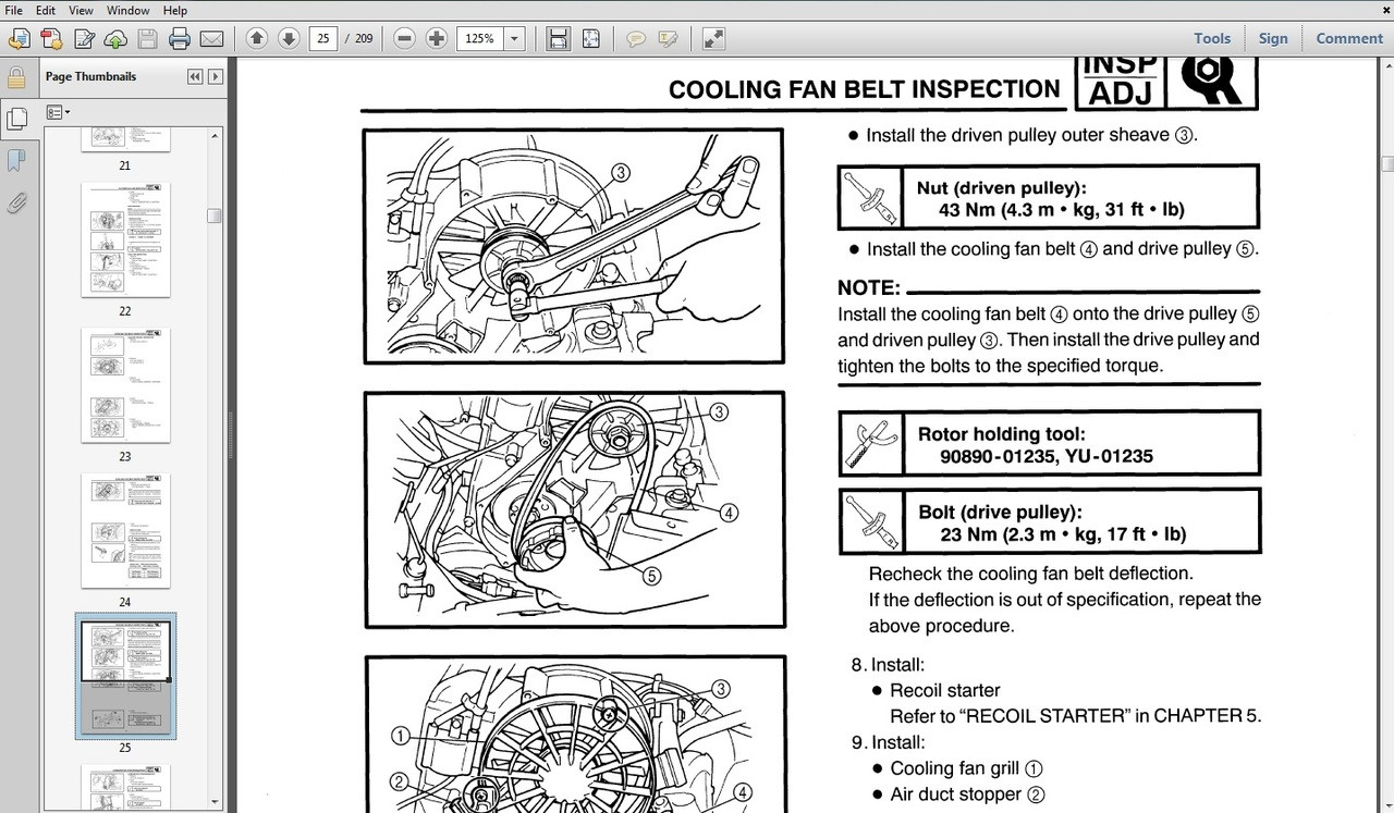 Yamaha Nytro snowmobile service repair manual