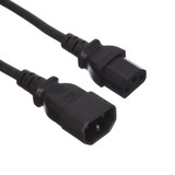 1m IEC C14 to C13 Extension Mains Kettle Power Cable