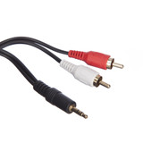 2m 3.5mm Stereo Jack to 2 x RCA Phono Cable 