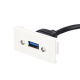 USB 3.0 Female Faceplate Wall Outlet Module