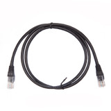 1m RJ45 Cat5e Cable Black