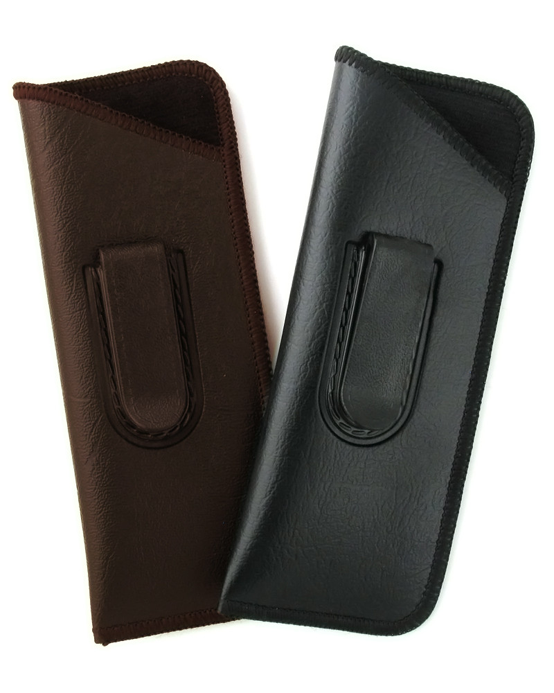 soft eyeglass case with clip