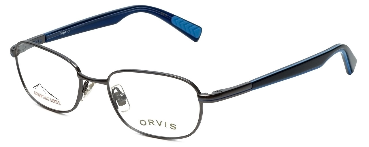 Orvis Designer Eyeglasses Target in GunmetalBlue 48mm Rx BiFocal