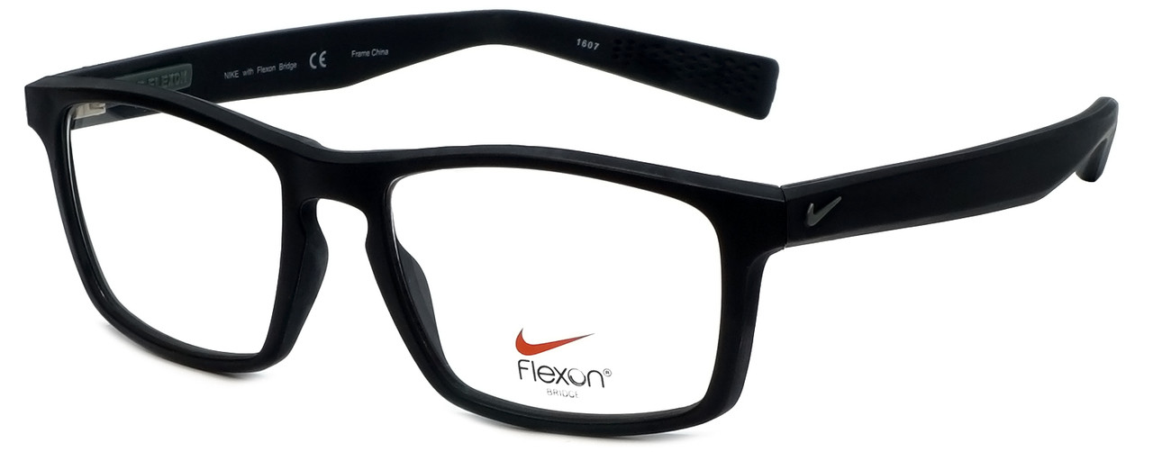 Nike Designer Reading Glasses 4258004 in Black Bomber Grey 53mm Low