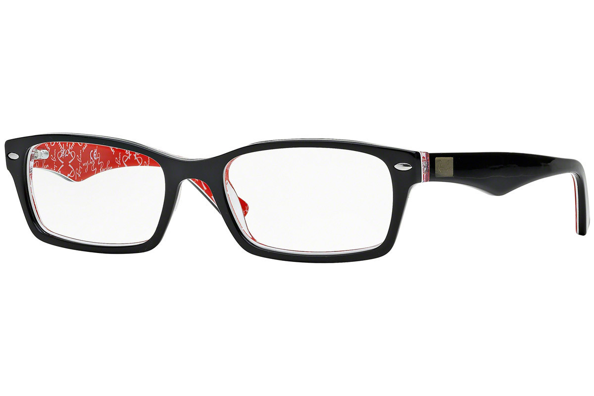 Ray Ban Prescription Eyeglasses Rx56 2479 52 Black Red 52mm Progressive Lens Low Vision Glasses Ray Ban Prescription Eyeglasses Rx56 2479 52 Black Red 52mm Progressive Lens Low Vision Glasses