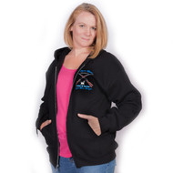 Black Zippered Hoodie