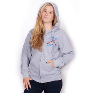 Grey Zippered Hoodie