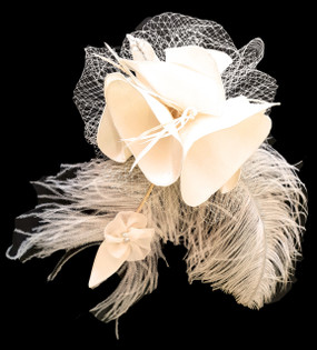 Bridal Admiral Silk Duchess Fascinator