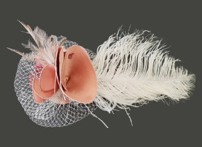 Marie Antoinette Petal silk satin fascinator