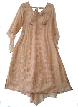 Lily Dress - Salmon polka