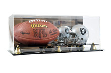 Deluxe Acrylic FS Football & Mini Helmet Display Case