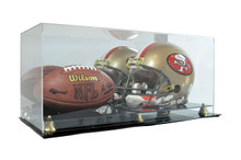 Deluxe Acrylic FS Football & Helmet Display Case
