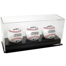 Acrylic Triple Baseball Display Case - OUT OF STOCK