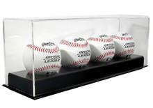 Acrylic Four Baseball Display Case - OUT OF STOCK
