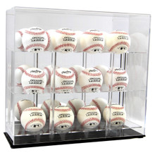 Deluxe Acrylic Twelve Baseball Display Case - OUT OF STOCK