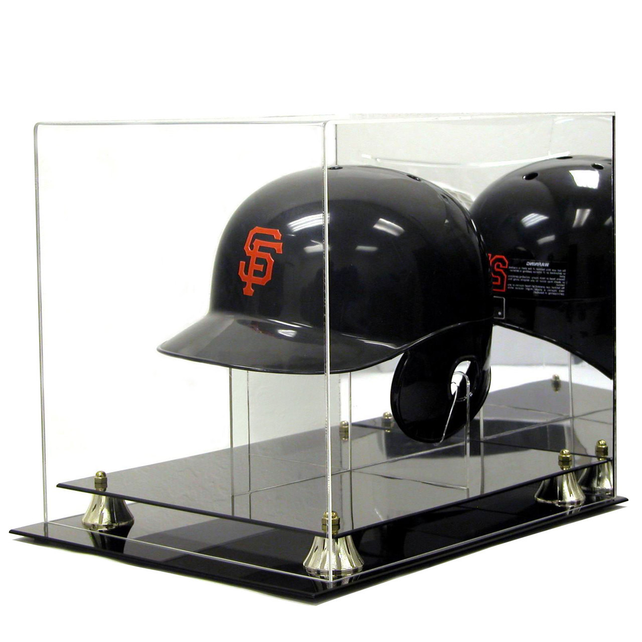 Deluxe Acrylic Baseball Helmet Display Case W Stand Out Of Stock Polynex Inc
