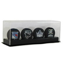 Acrylic Four Hockey Puck Display Case - OUT OF STOCK