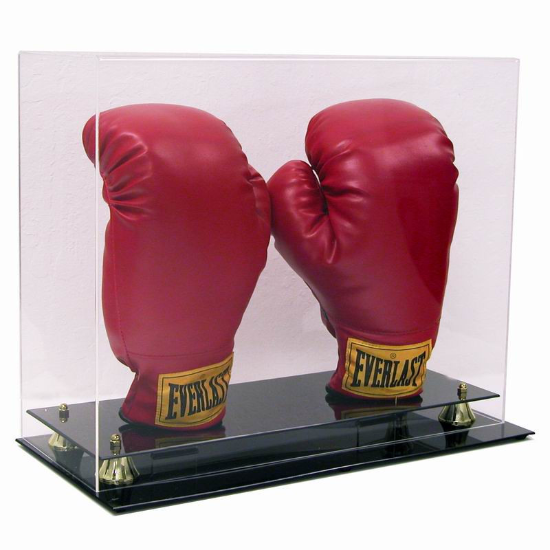 Deluxe Acrylic Vertical Double Boxing Glove Display Case OUT OF STOCK