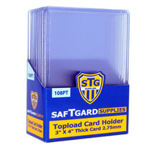 3 X 4 Premium 2.75 mm Thick Toploader - 108pt (10 per pack) 