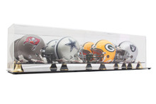 Deluxe Acrylic Four Mini Helmet Display Case - OUT OF STOCK