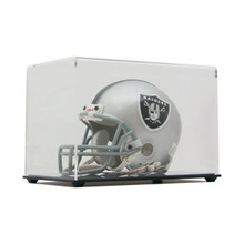 High Clarity Acrylic Mini Football Helmet Display Case - Clear Back - OUT OF STOCK