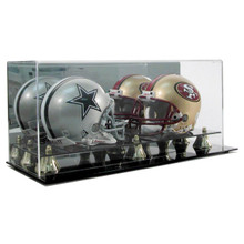 Deluxe Acrylic Double Mini Helmet Display Case - OUT OF STOCK