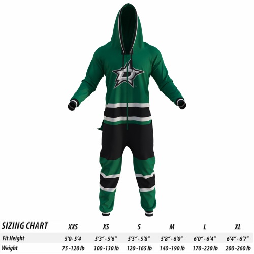 Dallas Stars Nhl Onesie Hockey Sockey