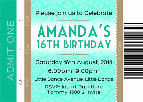 invitations event ticket invitation