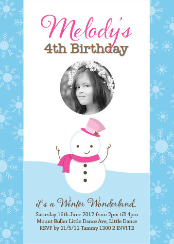 Buy Winter Wonderland Party Invitations Online Printable Winter Themed Party Invites Cute Winter Wonderland Themed Birthday Party Invitations Australia