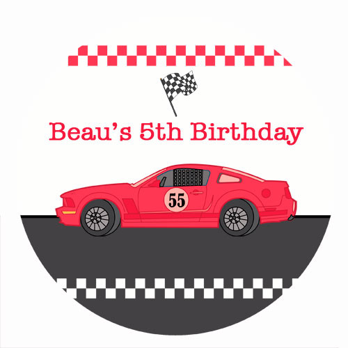 Edible Icing Image Cake Topper Racing Car Australia Wide Delivery