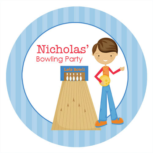 Bowling Theme Edible Party Cake Image Topper Frosting Icing Sheet