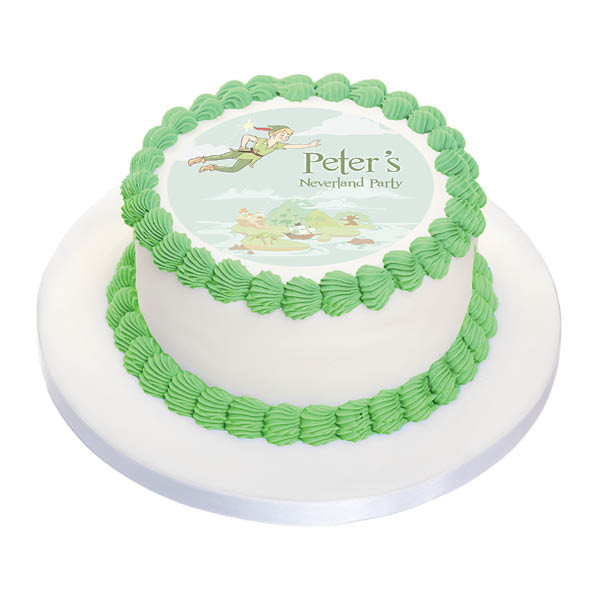Birthday Cake Edible Image Peter Pan Neverland