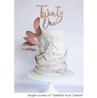 Eighteen Happy Birthday Party Cake Decoration in Script Laser Cut in Melbourne Australia 18th Birthday Cake Topper 18 Eighteenth