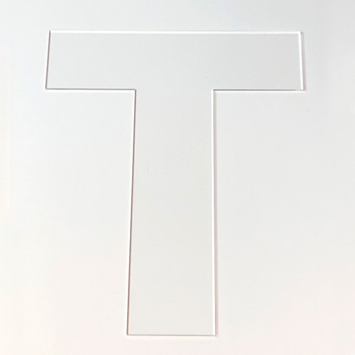 letter t cookie cake template large letter t acrylic laser cut