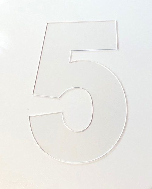 Number 5 Cookie Cake Template Large Number 5 Acrylic