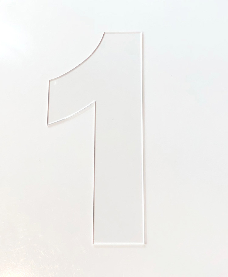 number 1 cookie cake template large number 1 acrylic laser cut letter