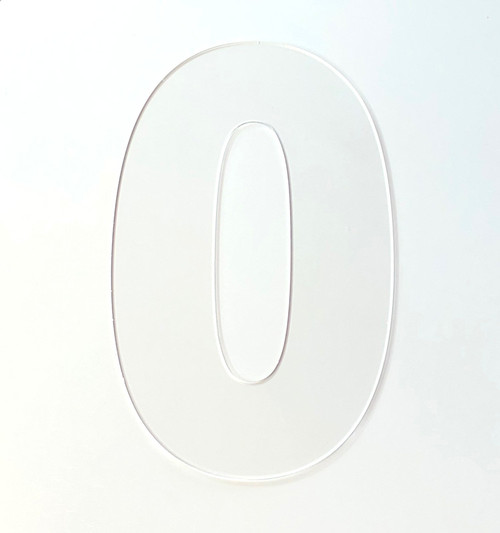 Number 0 Cookie Cake Template Large Number 0 Acrylic